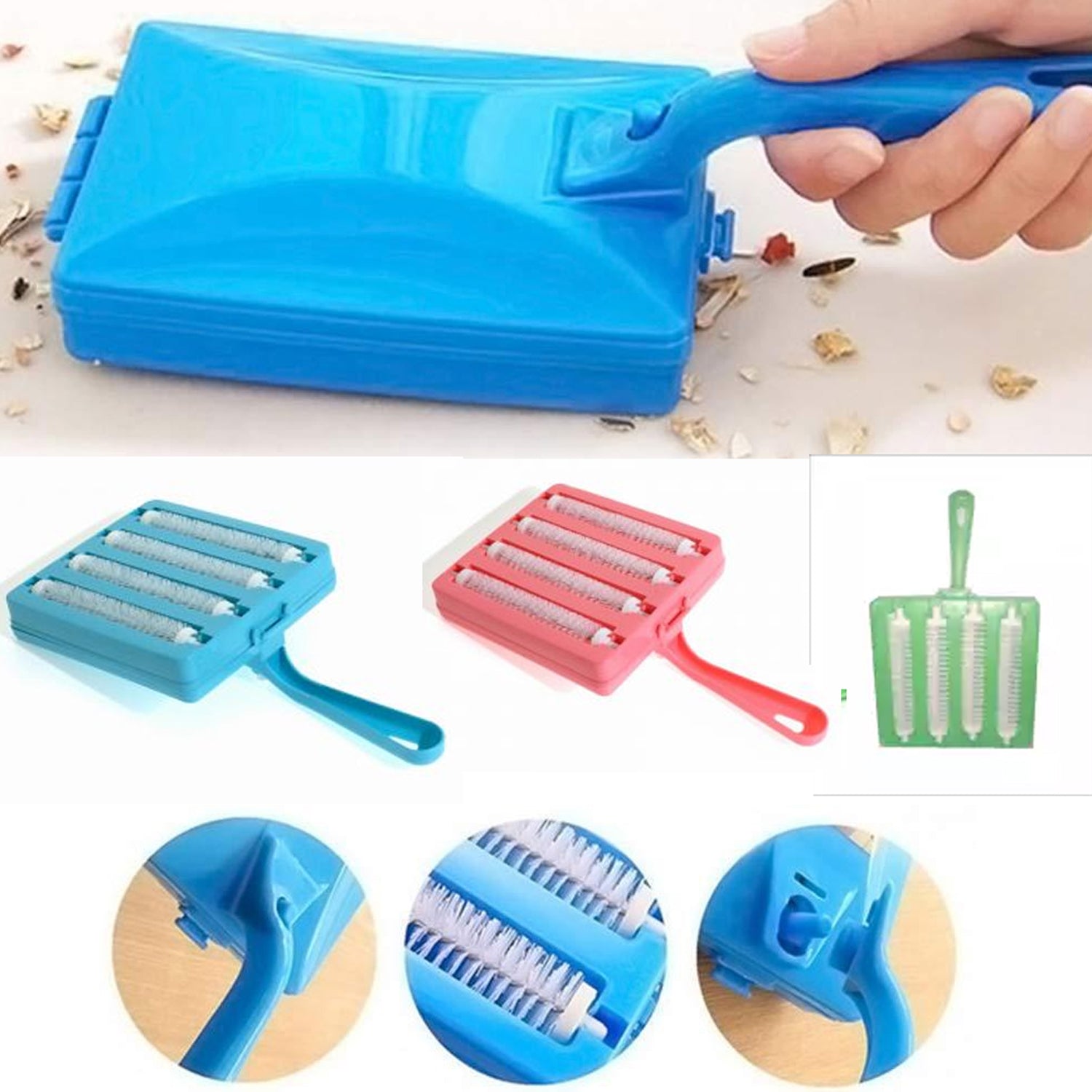 6230 Plastic Handheld Carpet Roller Brush Cleaning with Dust Crumb Collector, Wet, and Dry Brush DeoDap 6230 Plastic Handheld Carpet Roller Brush Cleaning with Dust Crumb Collector, Wet, and Dry Brush DeoDap